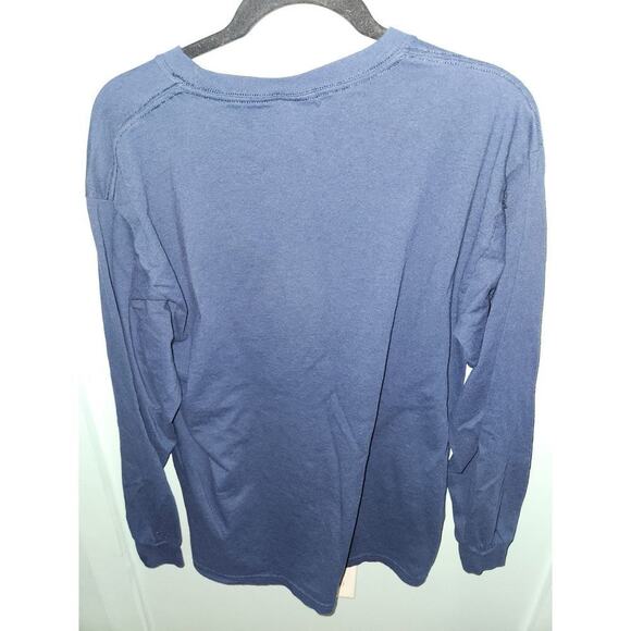 University of Michigan Blue Football Unisex Long‎ Sleeve Shirt Size Large - Picture 5 of 7